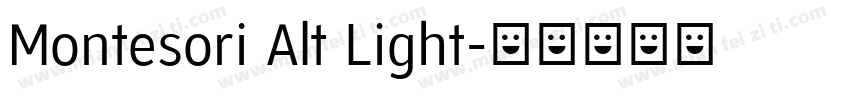 Montesori Alt Light字体转换